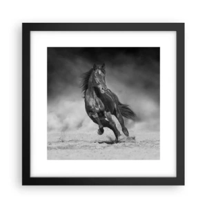 Plakat w czarnej ramie - Godny samego emira - 30x30 cm