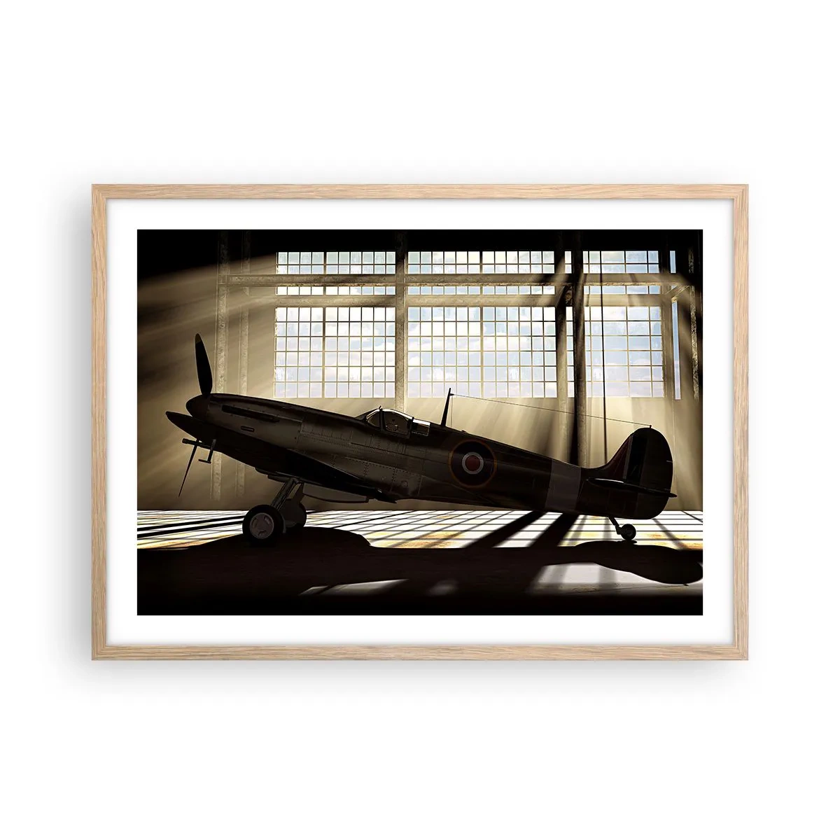 Plakat w ramie jasny dąb - Odpoczynek wojownika - 70x50 cm