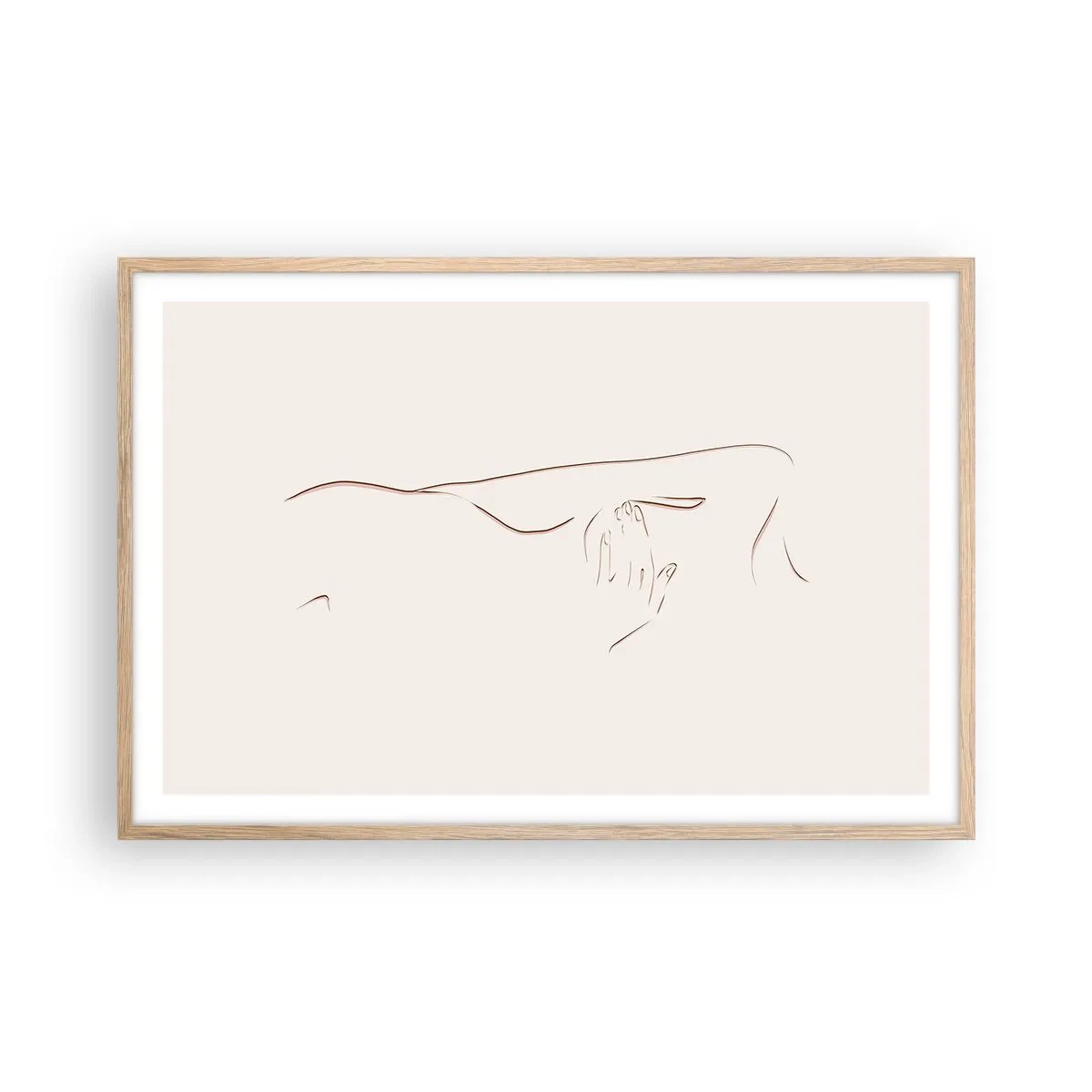 Plakat w ramie jasny dąb - Kształt pragnienia - 91x61 cm