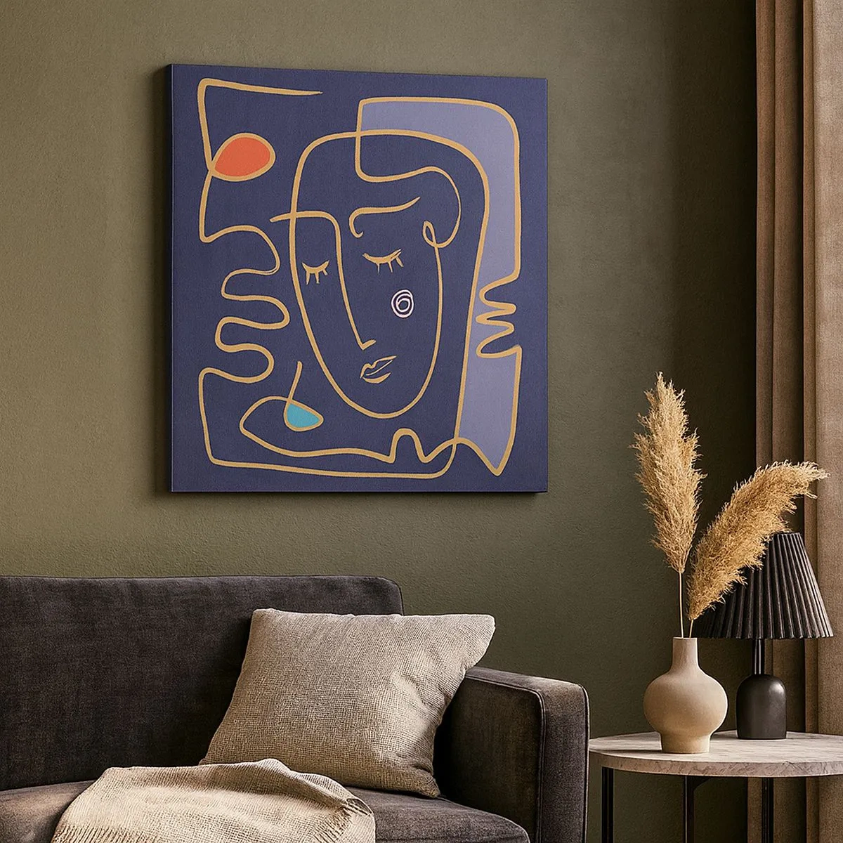 Obraz na płótnie - W zamyśleniu - 30x30 cm