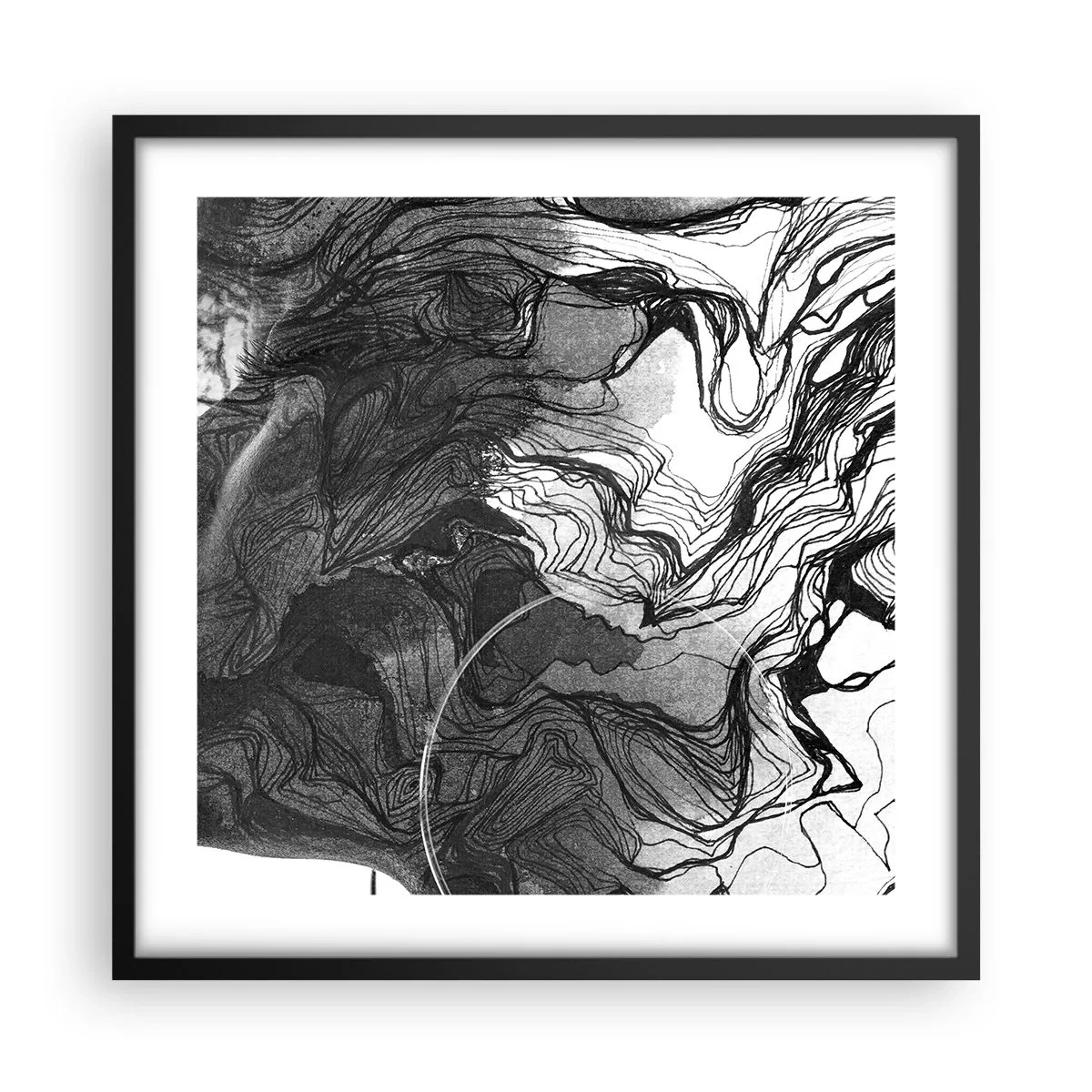 Plakat w czarnej ramie - Zaplątana w marzeniach - 50x50 cm