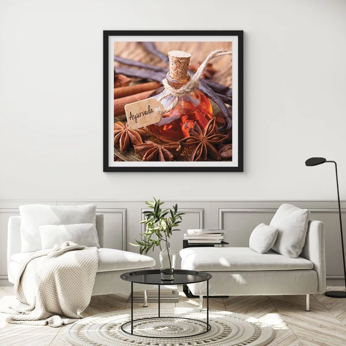 Plakat w czarnej ramie - Ku jedności ciała i ducha - 60x60 cm
