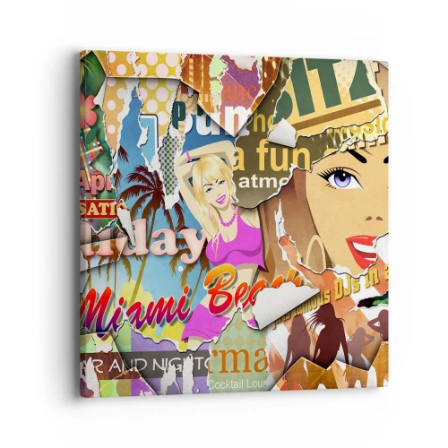 Obraz na płótnie - Wakacyjne retrospekcje - 40x40 cm