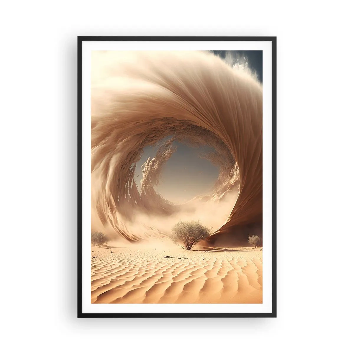 Plakat w czarnej ramie - Otwarty portal - 70x100 cm