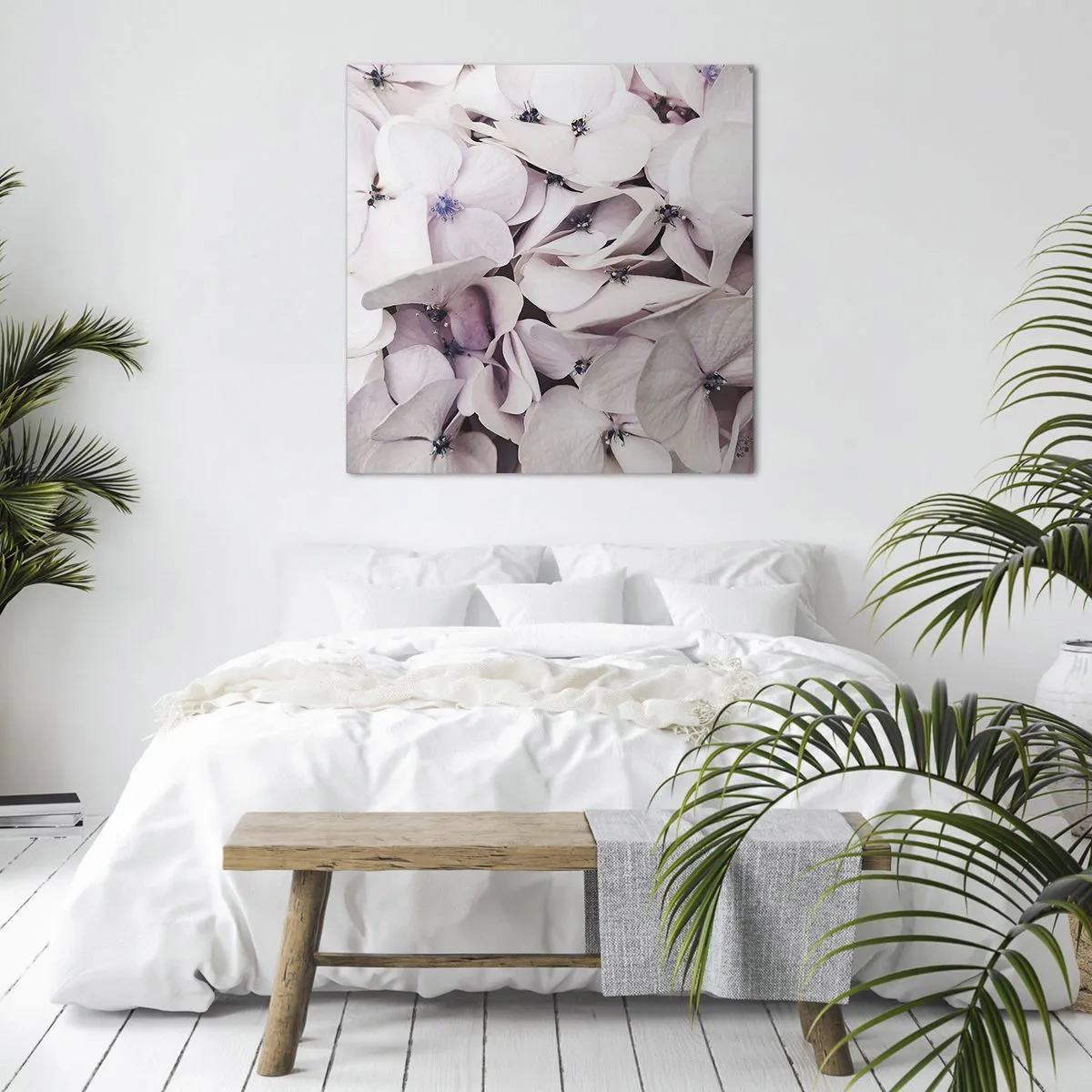 Obraz na płótnie - W powodzi kwiatów - 70x70 cm