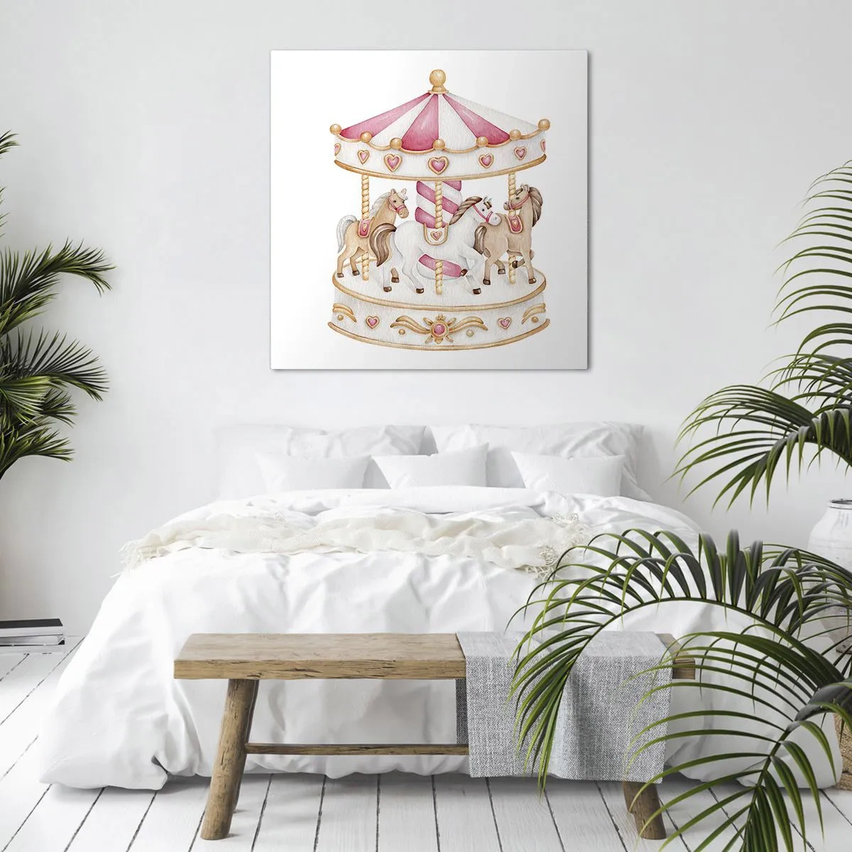 Obraz na płótnie - Słodki świat dzieciństwa - 50x50 cm