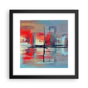 Plakat w czarnej ramie - Pejzaż w nieznanym wymiarze - 30x30 cm