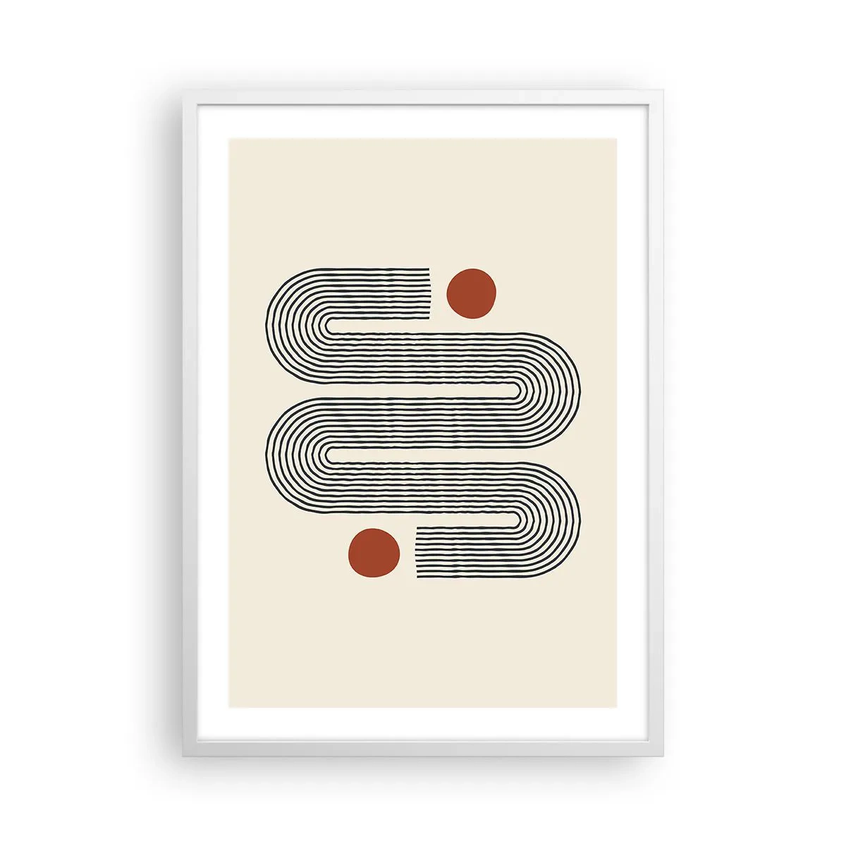 Plakat w białej ramie - Od początku do końca - 50x70 cm