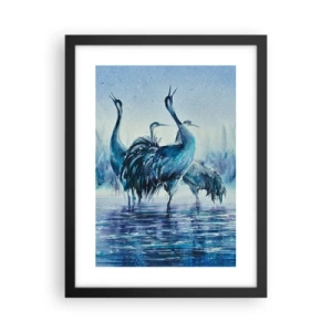 Plakat w czarnej ramie - Poranne spotkanie - 30x40 cm