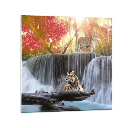 Obraz na szkle - Pejzaż surrealistyczny    - 60x60 cm