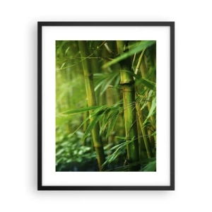 Plakat w czarnej ramie - Poznać zieleń samą w sobie - 40x50 cm