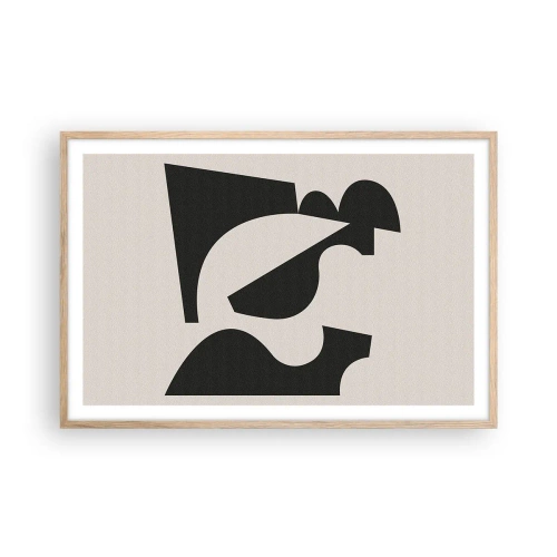 Plakat w ramie jasny dąb - Do samodzielnego składania - 91x61 cm