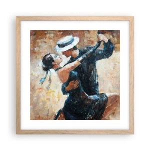 Plakat w ramie jasny dąb - A la Rudolf Valentino - 40x40 cm