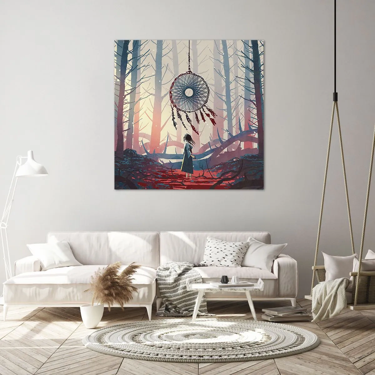 Obraz na płótnie - Tajemny rytuał szczęścia - 70x70 cm