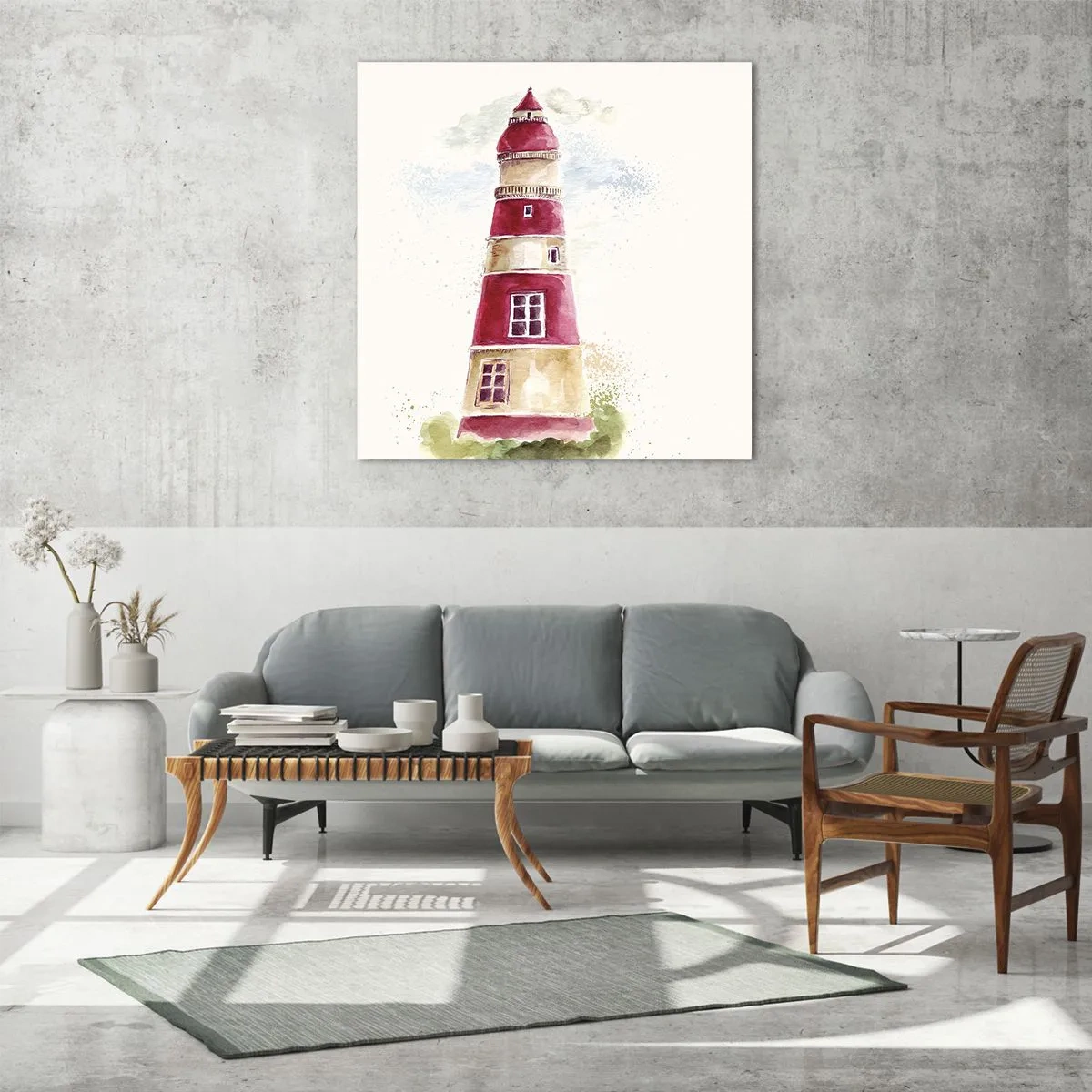 Obraz na szkle - Wokół zawsze pogoda - 40x40 cm