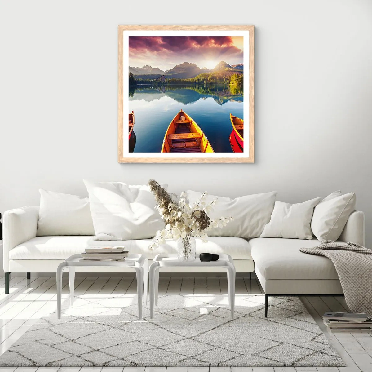 Plakat w ramie jasny dąb - Nic przeciw naturze - 60x60 cm