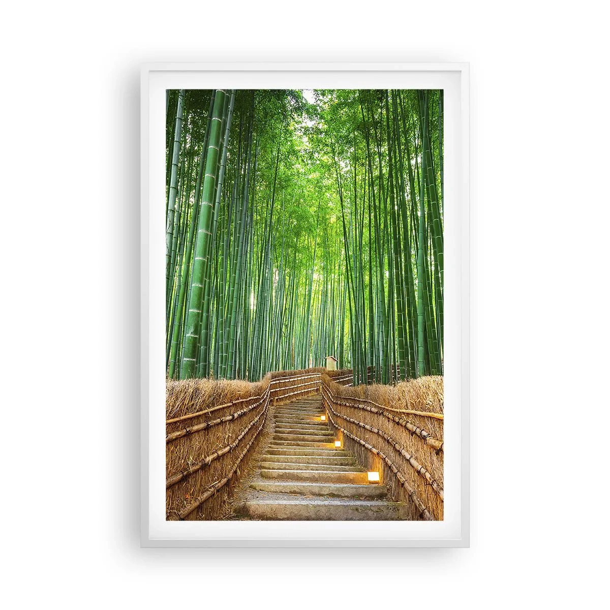 Plakat w białej ramie - Esencja azjatyckiej natury - 61x91 cm