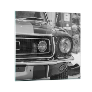 Obraz na szkle - Ostra jazda - 40x40 cm