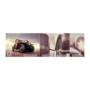 Fototapeta Próbka Premium Canvas - Powrócmy jak za dawnych lat… - Motoryzacja, Samochód Retro, Vintage - 100x30 cm