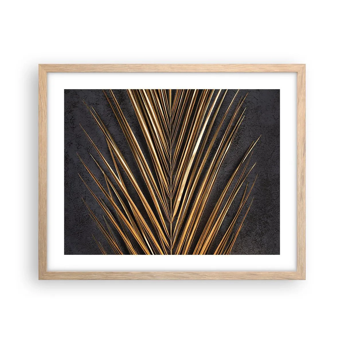 Plakat w ramie jasny dąb - Złoto tropików - 50x40 cm