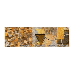 Fototapeta Próbka Premium Canvas - Świat ujęty w formę - Abstrakcja, Sztuka, Nowoczesny Wzór - 100x30 cm