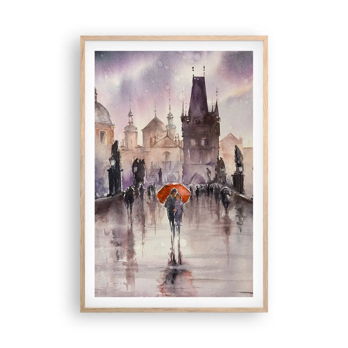 Plakat w ramie jasny dąb - Ludzie się nie zmieniają - 61x91 cm