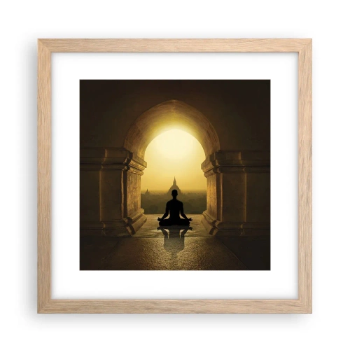 Plakat w ramie jasny dąb - Pełna harmonia - 30x30 cm