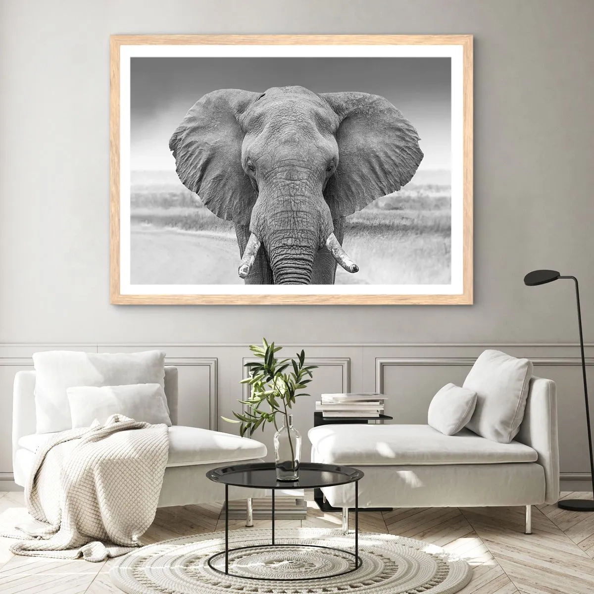 Plakat w ramie jasny dąb - Witaj w moim świecie - 50x40 cm