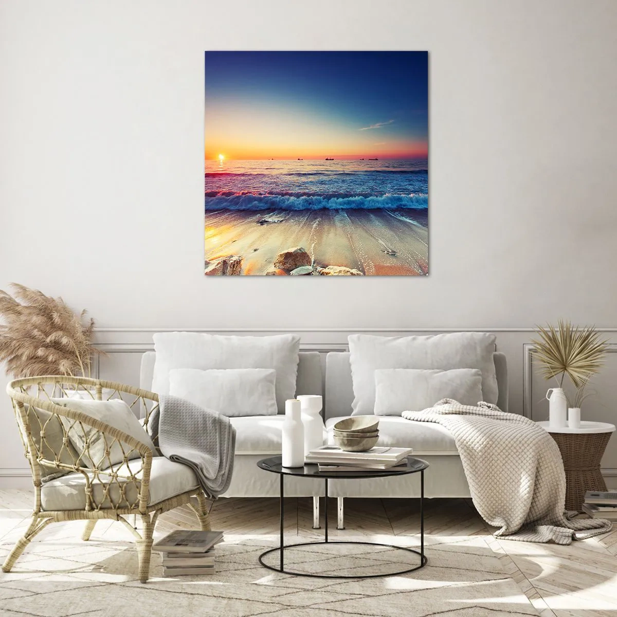 Obraz na szkle - A co za horyzontem? - 50x50 cm