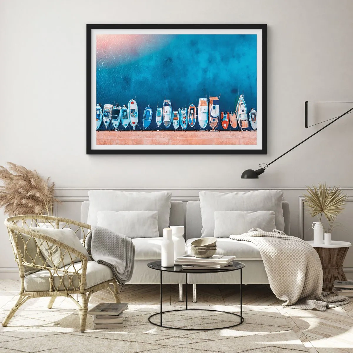 Plakat w czarnej ramie - W jednym rzędzie - 91x61 cm