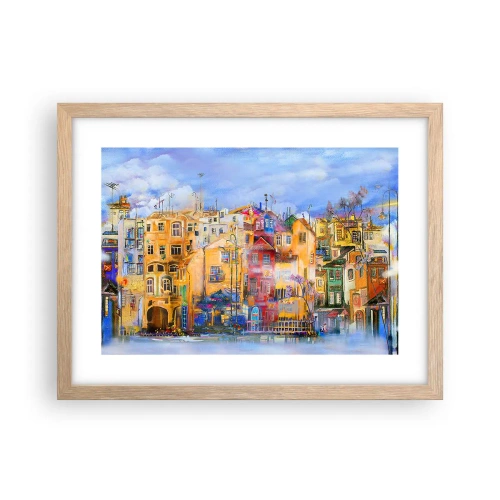 Plakat w ramie jasny dąb - Jesteśmy razem - 40x30 cm