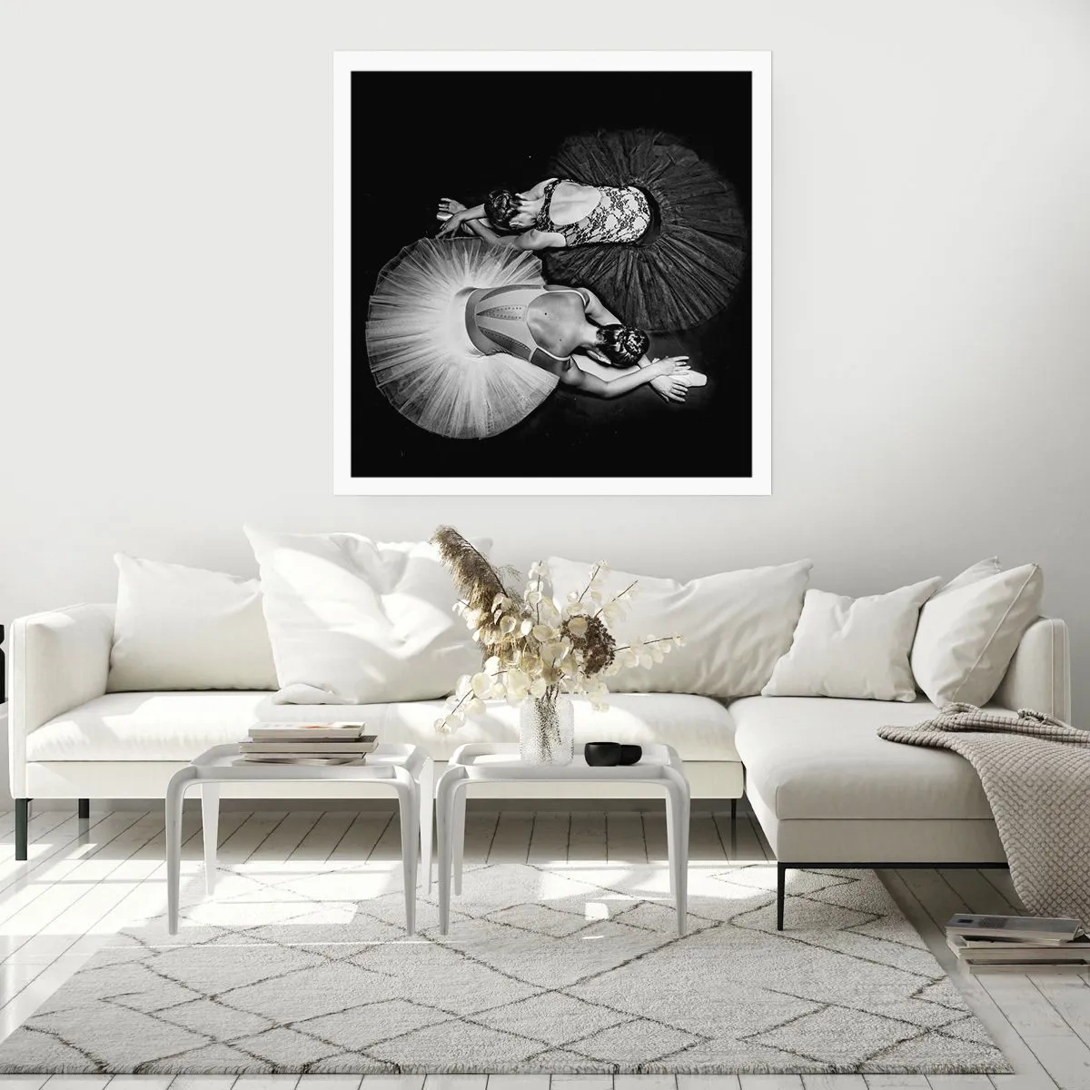 Plakat - Jin i jang – idealna równowaga - 40x40 cm