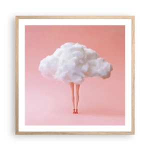 Plakat w ramie jasny dąb - Słodka obietnica - 60x60 cm