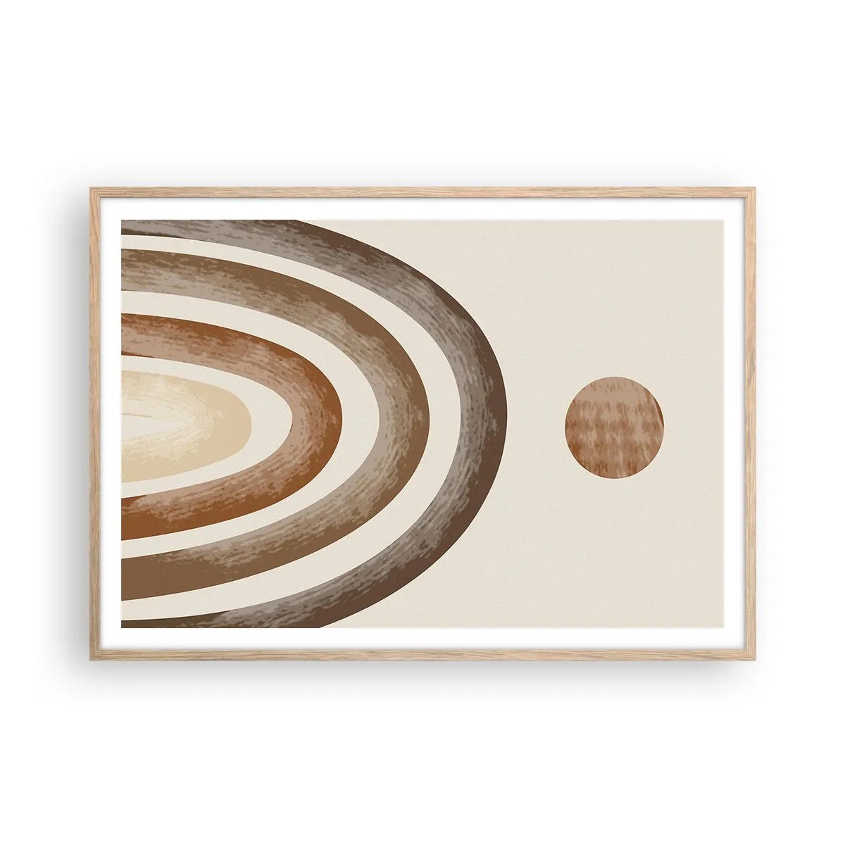 Plakat w ramie jasny dąb - W odległej galaktyce - 100x70 cm