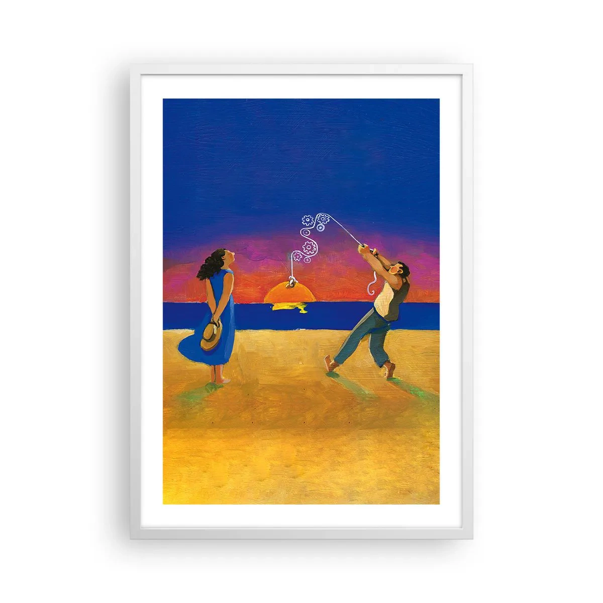 Plakat w białej ramie - Więcej niż gwiazdka z nieba - 50x70 cm