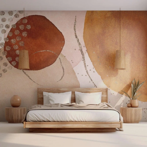 Fototapeta Premium Canvas - Krągłość i ruch - Abstrakcja, Sztuka, Nowoczesny Wzór - 400x280 cm