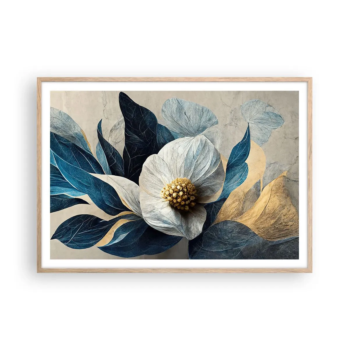 Plakat w ramie jasny dąb - Ma złote serce - 100x70 cm