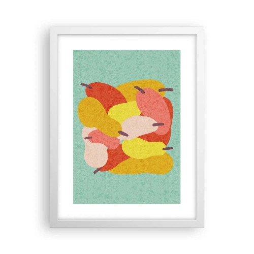 Plakat w białej ramie - Spróbuj letniego słońca - 30x40 cm