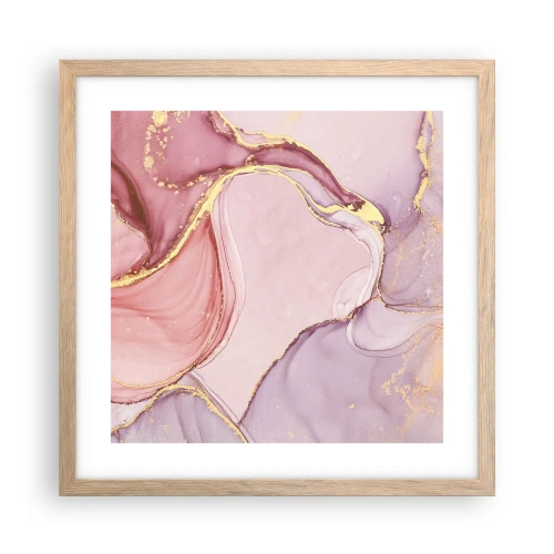 Plakat w ramie jasny dąb - Pieszczota barw - 40x40 cm