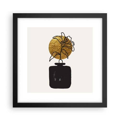 Plakat w czarnej ramie - Piękno na wagę złota - 30x30 cm