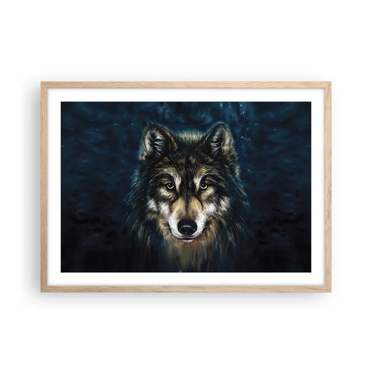 Plakat w ramie jasny dąb - Alfa? I omega - 70x50 cm