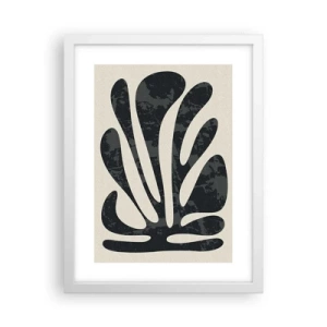 Plakat w białej ramie - Abstrakcja wielopalczasta - 30x40 cm