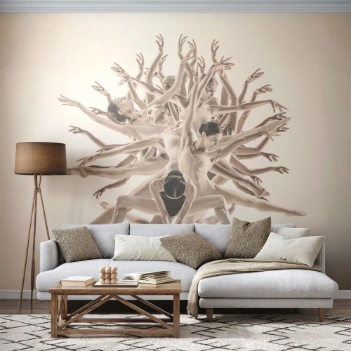Fototapeta Samoprzylepna Deluxe Sticker - Rozkwitanie w tańcu - Abstrakcja, Sztuka, Balet - 300x210 cm