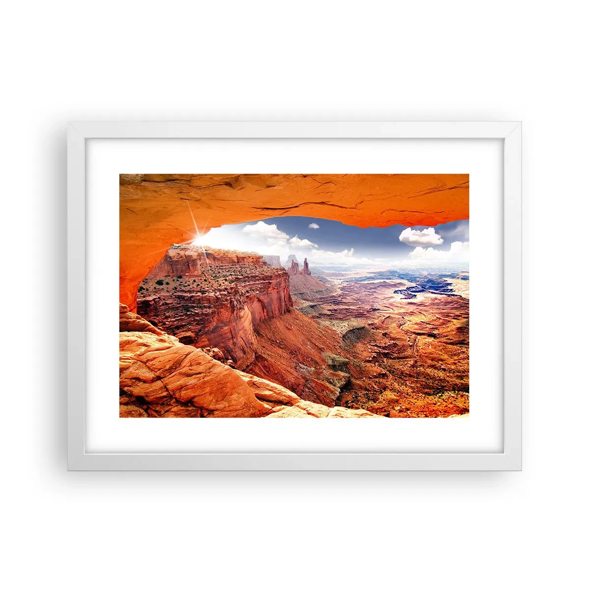 Plakat w białej ramie - Wyrzeźbione przez samą naturę - 40x30 cm