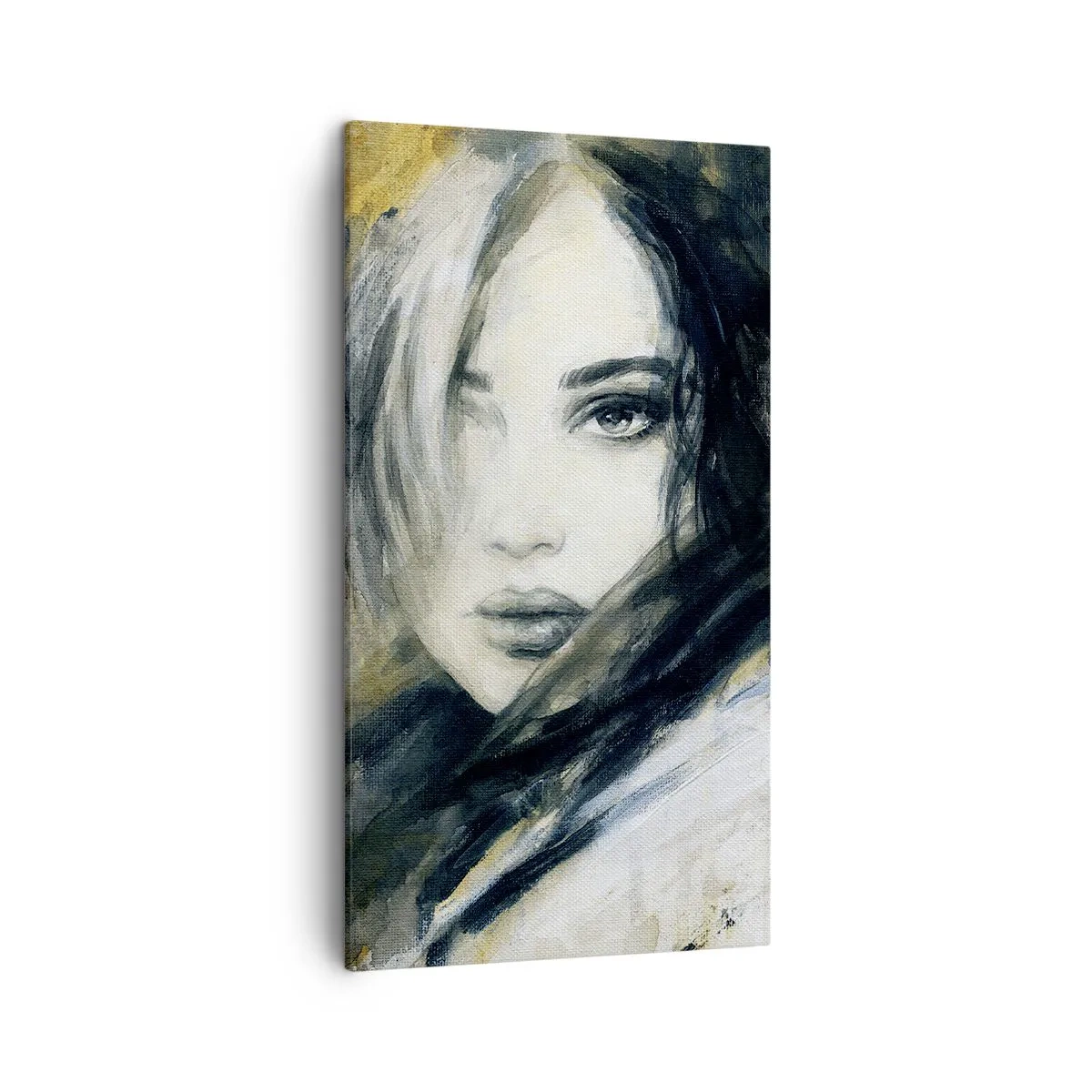 Obraz na płótnie - bardziej niewinna czy zmysłowa? - 45x80 cm
