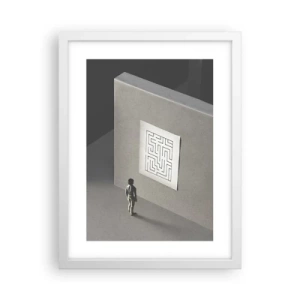 Plakat w białej ramie - Ale gdzie jestem? - 30x40 cm