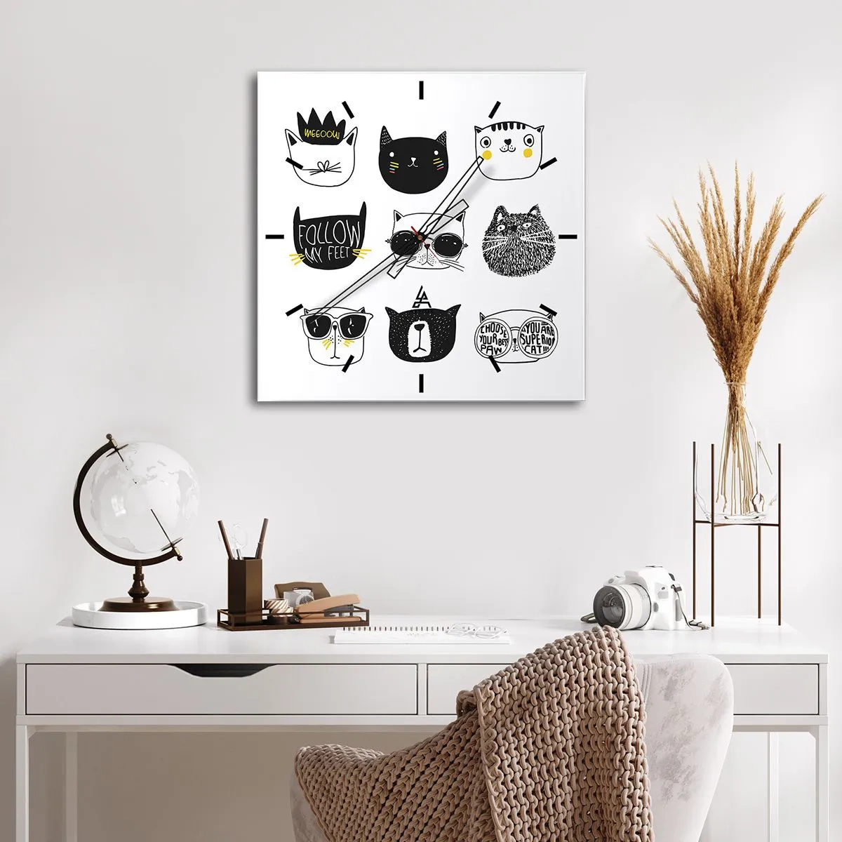 Zegar ścienny - Każdy inny - 40x40 cm