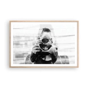 Plakat w ramie jasny dąb - Twórca i tworzywo - 91x61 cm