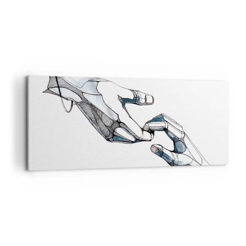 Obraz na płótnie - Dobry gest - 100x40 cm