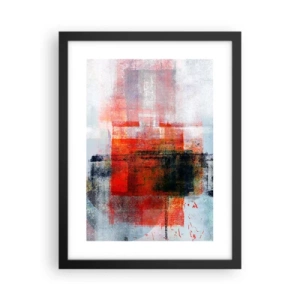 Plakat w czarnej ramie - Kompozycja rozżarzona - 30x40 cm